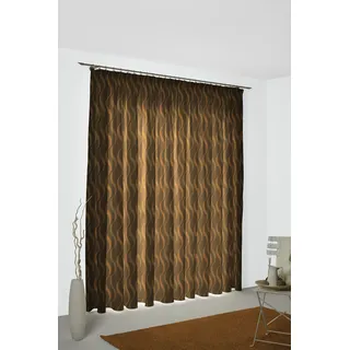 Vorhang WIRTH "Lupara" Gr. 5, orange, B:132cm H:255cm, Jacquard, Obermaterial: 75% Polyester, 25% Baumwolle, Gardinen, Vorhang