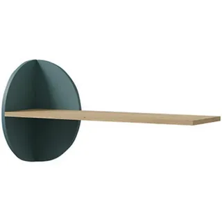 Deine Möbel 24 Wandregal Lexo 17 82/45/24 cm in Eiche Cremona/Meeresblau , Eichefarben, Blau , Holzwerkstoff , 82x45x24 cm , Wohnzimmer, Regale, Wandregale
