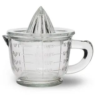 CKB LTD® Traditional Vintage Glass Juicer Zitruspresse und Krug aus Glas, für Entsafter Set - 1 Pint 600ml -Der ideale Weg, um frische Orangen, Zitrone oder Limette zu quetschen