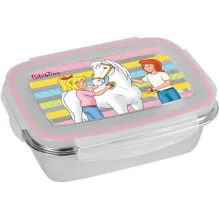 Gedalabels Bibi und Tina Brotdose Freunde 850ml Edelstahl, Bunt