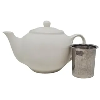 McEntee's Dublin Teekanne aus Keramik, 600 ml (2 Tassen), mit herausnehmbarem Edelstahl-Teesieb