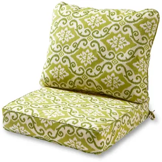 Greendale Home Fashions AZ7820-SHOREHAM Avocado Outdoor 2-teiliges Sitzkissen-Set