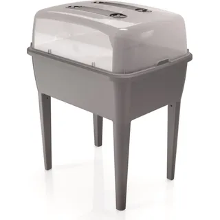 nabbi Dampfbad aus Kunststoff auf Beinen DREP770W 77 cm - grauer Stein - Grau