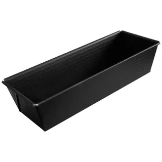Zenker Kastenform, Königskuchenform mit Antihaftbeschichtung, hochwertige Backform in schwarz (Kuchenform: ca. 255x115x70 mm), Menge: 1 Stück