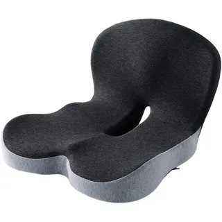 Wxeadu Sitzkissen Orthopädisch, Ergonomisches Sitzkissen, Orthopädisches Sitzkissens mit Rückenlehne, Memory Foam Steißbeinkissen für Büro, Auto, Rutschfester Sitz für Steißbein, Ischias Entlastung