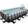 Pool-Set Black Leather 400 x 200 x 100 cm inkl. Filterpumpe, Poolleiter, Reparaturset