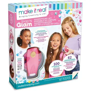 MAKE IT REAL LLC Snap n Glam Haarstyling-Set Bastelset