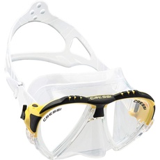 Bild Matrix Tauchen Schnorcheln Maske, Transparent/Gelb, Einheitsgröße