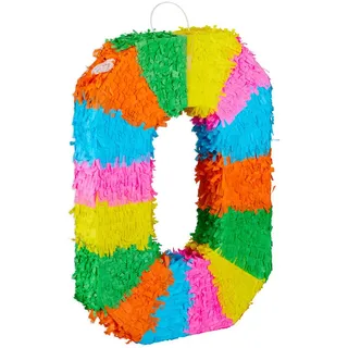 Relaxdays Pinata , Multicolor , Papier , 35.5x50.5x7.5 cm , Dekoration