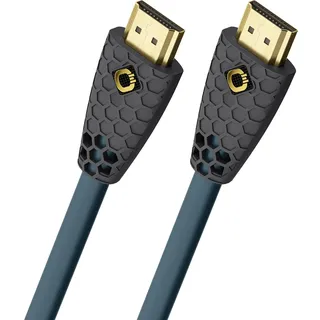Oehlbach HDMI Anschlusskabel HDMI-A Stecker HDMI-A Stecker 1 m Petrolblau