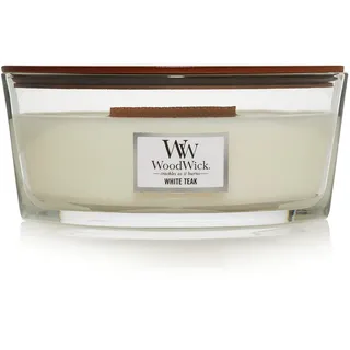 Woodwick White Teak Duftkerze 454 g weiß