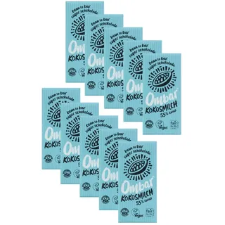 Ombar Kokosmilch Cremige Rohschokolade Milchfrei 10er 10x70 g