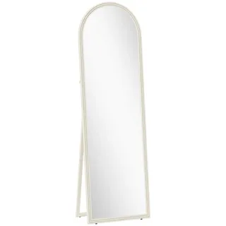 Homcom Bogen Ganzkörperspiegel 50 x 160 cm Weiß