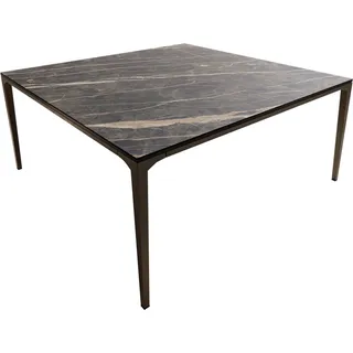 DeLife Couchtisch Levente Braun Metall 85 x 85 x 38 cm