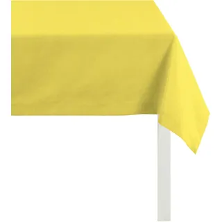 Tischdecke APELT "ALASKA, LOFT STYLE, Rips Uni" Gr. 2, gelb, B:140cm L:250cm, Baumwolle, Polyester, Tischdecken, Tischdecke