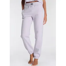 LASCANA Jogginghose, mit geripptem Hosenbund, Loungewear, Loungeanzug, lila