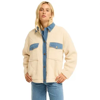 Outdoorjacke BILLABONG "Stay Golden", Damen, Gr. M, beige (weiß cap), Obermaterial: 100% Polyester., Jacken Outdoorjacke