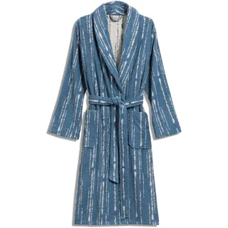 Möve Bademantel Bohemian Dreams nature/steel blue S