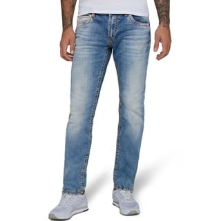 Camp David Straight-Jeans »NI:CO:R611«, mit markanten Steppnähten CAMP DAVID light vintage