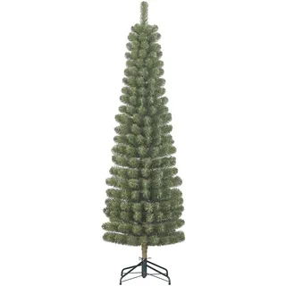Black Box Trees Charlton Schmaler künstlicher Weihnachtsbaum - H185 x Ø53 cm - Grün