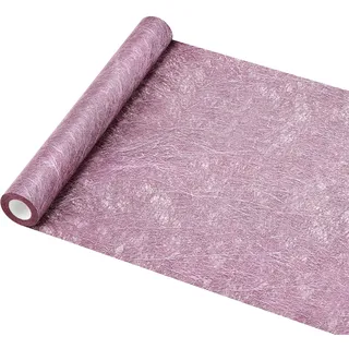 HEETA Tischläufer Rosa, Sizoweb Tischband Modern Zuschneidbar für Tischdekoration Partydeko für Geburtstag, Hochzeit, Festliche Dekoration, 30cmx5m