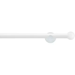 GARESA Vorhangstange Kugel 1-läufig Ø 20 mm 290 cm Weiß