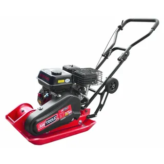 AWTOOLS Plattenverdichter ZG-90P / Mit Matte und Rädern, 86 kg, 6,5 km/h, 550 x 420 mm.