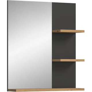 xonox.home Wandspiegel Canu 63 x 73 cm Basalt grau