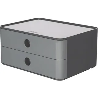 HAN Schubladenbox Allison 26 x 12,5 cm 2-tlg. granity grey