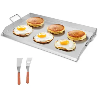Vevor Grillpfanne 910 x 525 mm Edelstahl weiß