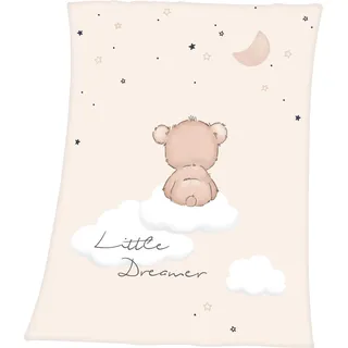 Baby Best Babydecke »Little Dreamer«, mit niedlichem Teddydesign, Kuscheldecke, beige