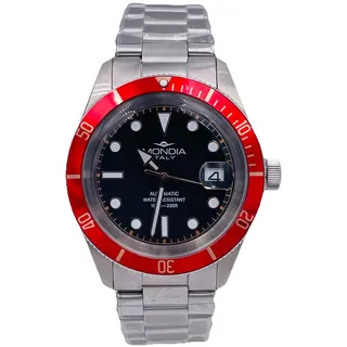 Mondia Vintage Automatik Armbanduhr MI821KR/450 Seiknh35 – Silber Schwarz