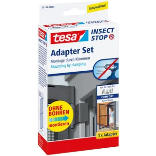 Tesa Insektenschutz Tür Alu Comfort 11 x 5,7 x 21 cm Weiß