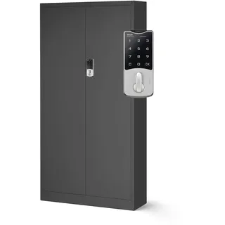 Jan Nowak C003 Aktenschrank 185 x 90 x 40 cm Anthrazit
