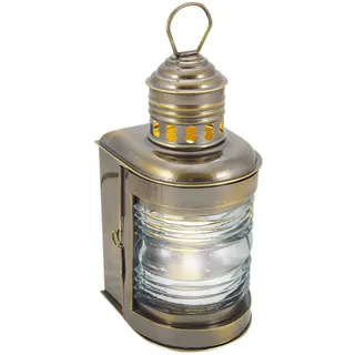 Mastlampe elektrisch Schiffslampen aus Messing antik 23 cm Sea-Club