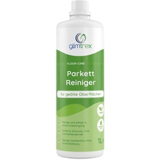 glimtrex Floor-Care Parkettreiniger geölt (1,0l) - mit 2-in-1 Funktion - reinigt und pflegt geölte Holzböden und -oberflächen in einem Arbeitsgang – Parkett Reinigung & Parkett Fleckenentferner