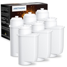 ARETHONE Wasserfilter für Siemens EQ Series, EQ5, EQ6, EQ9, EQ500, S700, Wasserfilter Kaffeevollautomat für Siemens 3200, Bosch TCZ7003, TCZ7033, 467873 (6 Stück)