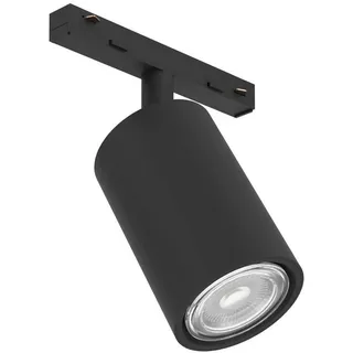 Schienensystem-Strahler , Schwarz , Kunststoff , länglich , 14 cm , Lampen & Leuchten, Innenbeleuchtung, Schienensysteme