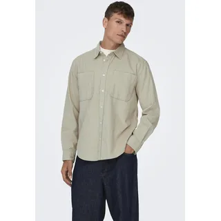Only & Sons Langarmhemd Silber XL