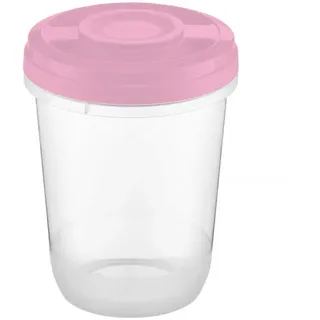 AMBITION 51777 Mikrowellenbehälter 1 L Smart hell rosa Frischhaltedose Lebensmittelbehälter Vorratsdose Gefrierdose Kunstsoff, Kunststoff
