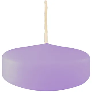 Schwimmkerzen, groß, Durchmesser 7 cm, 12 Stück, Violett