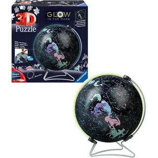 Ravensburger 3D Puzzle-Ball Starglobe Glow-in-the-Dark - Puzzle ab 6 Jahre