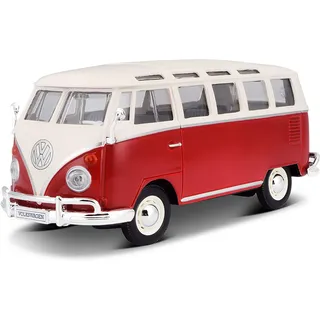 MAISTO VW Bus Samba rot 1:25