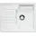 Zia 40 S links Einbau Silgranit Weiß Handbetätigung 615 x 500 mm