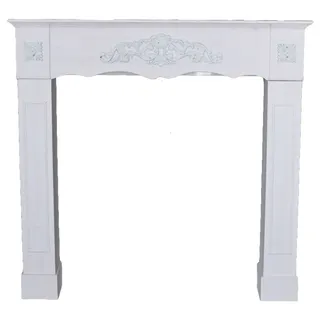 Kaminkonsole Kaminsims Weiss Dekokamin Kamin Attrappe Kaminumrandung Wandkonsole