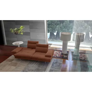 Calia Italia »Toby Wing, italienisches Designsofa mit erstklassigem Sitzkomfort« inklusive Sitztiefenverstellung, Füße in Chrom glänzend,