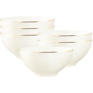 SELTMANN WEIDEN Müslischalen Savona Goldlinie 6-tlg. Beige