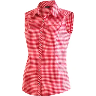 Maier Sports Damen Sana Bluse red / rose check 36
