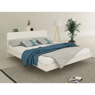 OTTO home Home »Amaliah Schwebebett, versteckte Regale hinter dem Kopfteil,« schwebender Effekt, mit Lattenrost, modernes Design, stabile Qualität