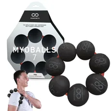 Bild MyoBalls Unisex – Erwachsene Pro 7 Gymnastikball, schwarz, 7